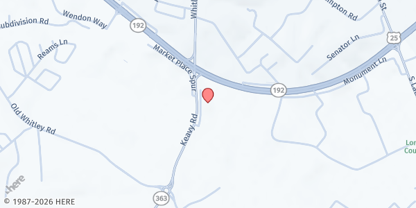 Map showing FPC Food Pantry London at 123 Keavy Road, London, KY