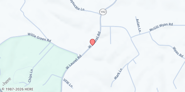 Map showing Hart Baptist Feed The Need at P.O. Box 696, London, KY