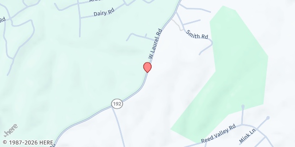 Map showing New Harvest Church at 4185 W. Laurel Rd., London, KY