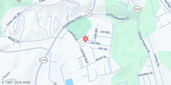 Map showing Fallsburg Church Soup Kitchen at 6011 North Highway 3, Louisa, KY