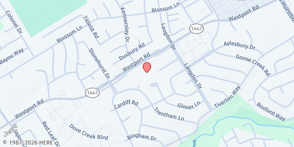 Map showing Eastern Area Community Ministries at 9104 Westport Rd., Louisville, KY