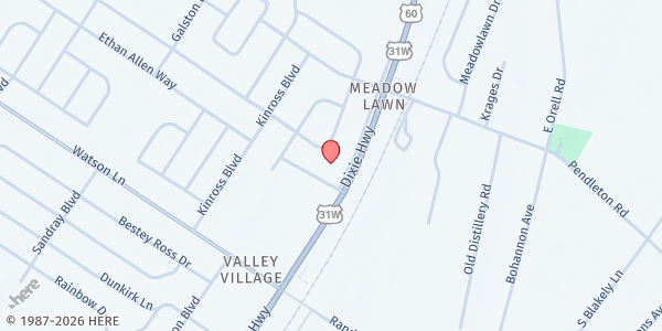 Map showing Iglesia Adventista Central De Louisville at , Louisville, KY