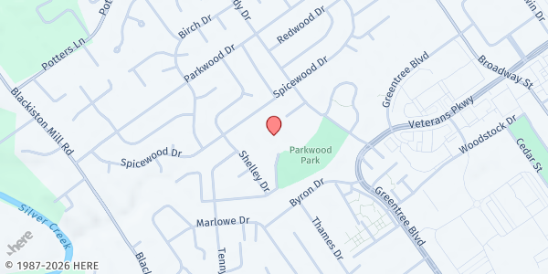 Map showing Kids Café Parkwood Elementary at Parkwood Elementary, Louisville, KY