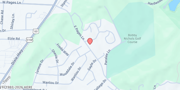 Map showing The Louisville Dream Center at 4413 E Pages Ln, Louisville, KY