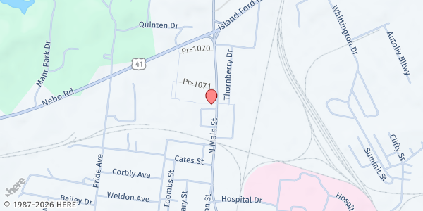 Map showing Covenant Care at 1055 N Main St, Madisonville, KY