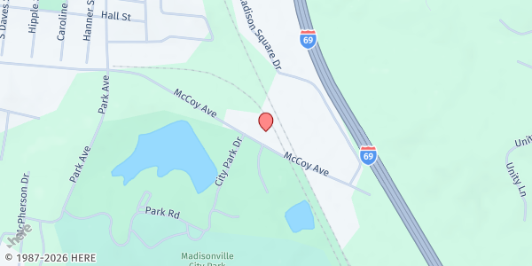 Map showing Salvation Army-Madisonville at 805 McCoy Ave, Madisonville, KY