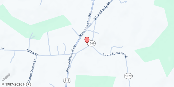 Map showing Magnolia Cumberland Presbyterian Church at 235 Old L and N Turnpike, Magnolia, KY