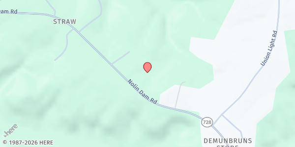 Map showing The Lighthouse at Nolin Lake at 7522 Nolin Dam Rd., Mammoth Cave, KY
