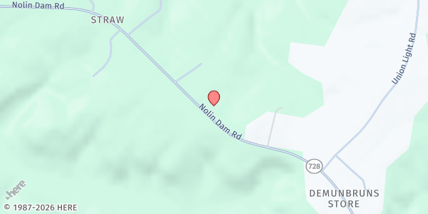 Map showing The Lighthouse at Nolin Lake at 7522 Nolin Dam Rd, Mammoth Cave, KY