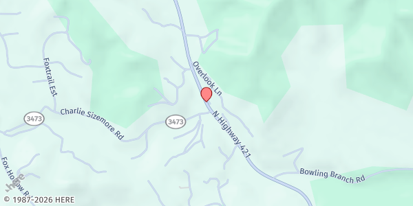 Map showing Oneida Community Church Pantry at 2759 N. Hwy. 11, Manchester, KY