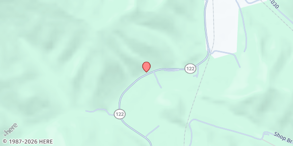 Map showing Heaven's Harvest Food Pantry at 3534 KY-122, Martin, KY