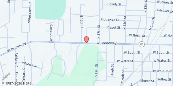 Map showing Operation Not 1 Missed (FA) - Mayfield at 1201 West Broadway, Mayfield, KY