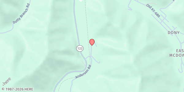 Map showing God's Appalachian Partnership - McDowell at 90 Big Bridge Rd., McDowell, KY