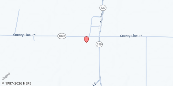 Map showing Melber Baptist Church at 2672 State Route 1820, Melber, KY
