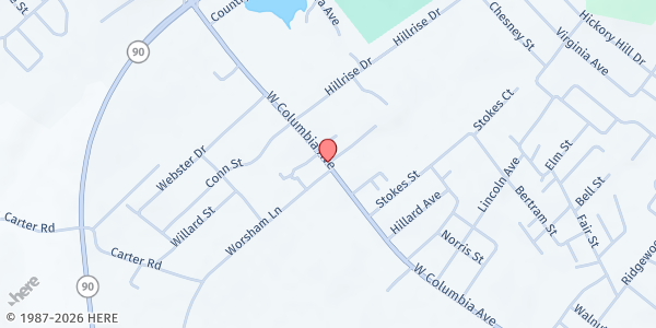 Map showing Hope Center at 916 Columbia Avenue, Monticello, KY