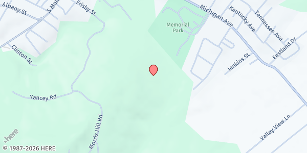 Map showing Monticello-Wayne Co. Park at 256 Clint Collins Dr., Monticello, KY