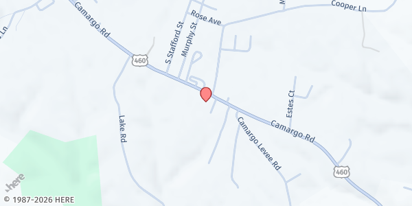 Map showing Ella's Outreach at 4322 Camargo Road, Mount Sterling, KY