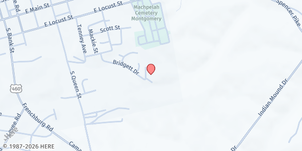 Map showing Shepherd's Shelter at 236 Bridgett Drive, Mt. Sterling, KY