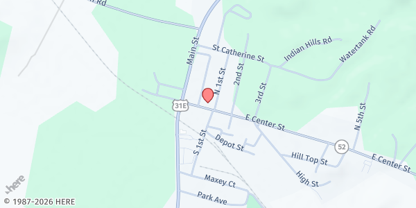 Map showing United for Recovery at 306 Center Street, New Haven, KY