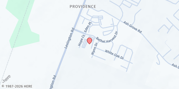 Map showing Bethel Harvest Church at 3260 Lexington Rd, Nicholasville, KY