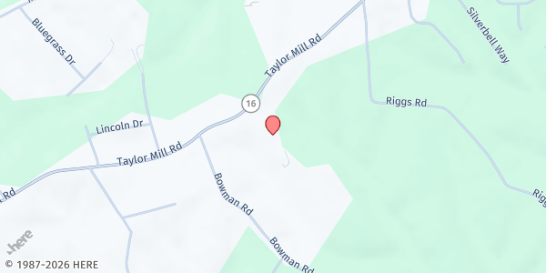 Map showing Community Family Church at 11875 Taylor Mill Rd., Nicholson, KY