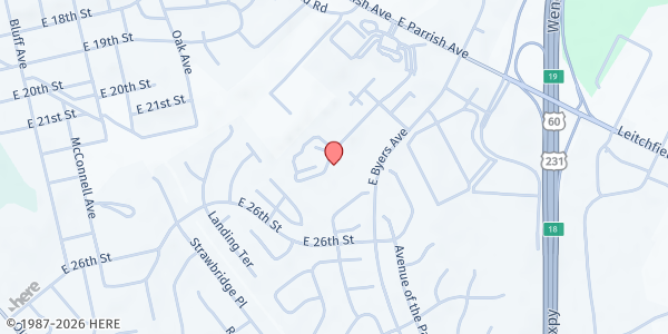 Map showing CrossRoads Owensboro at 2400 Friendship Dr, Owensboro, KY