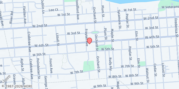 Map showing Help Office of Owenboro, Inc at 1316 W 4th St, Owensboro, KY