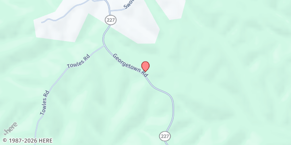 Map showing Food From the Heart - Owenton at 7170 Georgetown Road, Owenton, KY