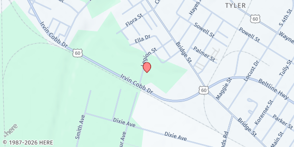 Map showing Paducah Co-Op Ministry at 402 Legion Dr., Paducah, KY