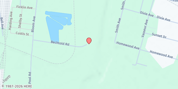 Map showing River City Mission at 1466 Bech told Rd, Paducah, KY