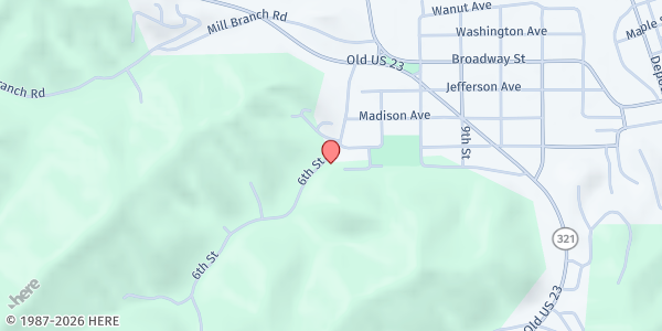 Map showing Housing Authority of Paintsville at 700 Sixth St, Paintsville, KY