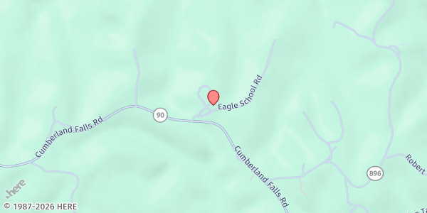 Map showing Eagle Food Pantry at 100 Eagle School Rd., Parkers Lake, KY