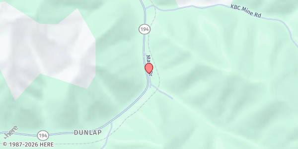 Map showing Helping Hands of Phelps at 81 Maria Branch Road, Phelps, KY