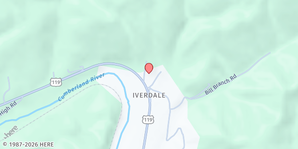 Map showing Manito Church at , Pineville, KY