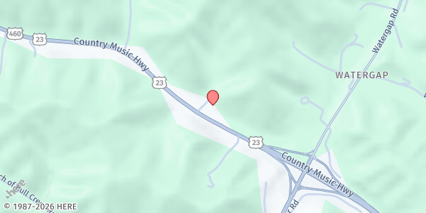 Map showing Allen Baptist Church at 354 US-23, Prestonsburg, KY