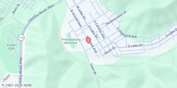 Map showing Fishes and Loaves Food Pantry at 256 S. Arnold Ave, Prestonsburg, KY