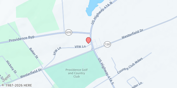 Map showing Providence Community at 110 US-41 ALT, Providence, KY