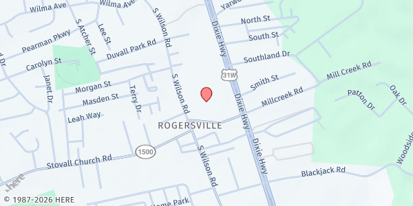 Map showing Abundant Life Church at 1511 S Dixie Blvd, Radcliff, KY