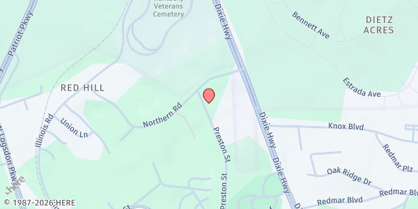 Map showing Be The Change Inc - Radcliff at 1876 Preston St, Radcliff, KY