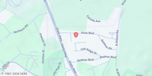 Map showing Heritage International Christian Church at 660 Knox Blvd, Radcliff, KY