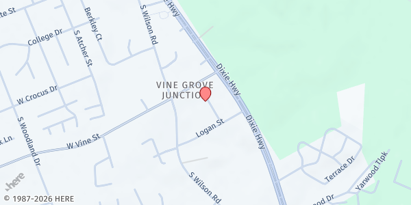 Map showing Restoration Worship Center at 640 Olivia Rd., Radcliff, KY