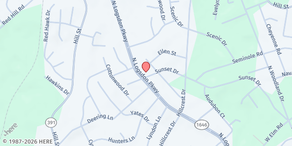 Map showing Sign of the Dove Church at 1189 Sunset Dr, Radcliff, KY