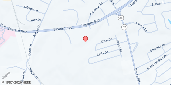 Map showing Hope Food Pantry at 830 Eastern Bypass, Richmond, KY