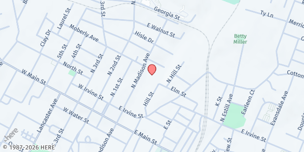 Map showing Jackson County Public Library at Jackson County Public Library, Richmond, KY