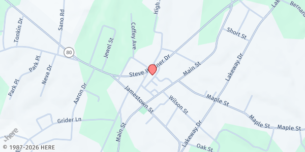 Map showing God's Food Pantry at God's Food Pantry, Russell Springs, KY