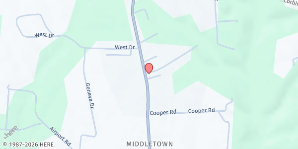 Map showing Russell County Senior Center – Lake Cumberland Area Development District (LCADD) at 132 Brian Walters Drive, Russell Springs, KY