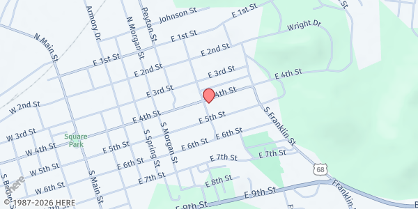 Map showing Logan County Good Samaritan at 602 East 4th Street, Russellville, KY