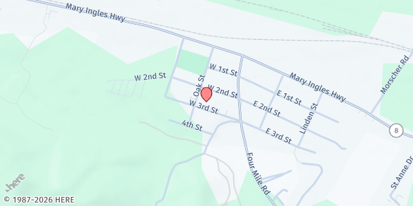 Map showing Campbell County Schools - Silver Grove at 101 West 3rd Street, Silver Grove, KY