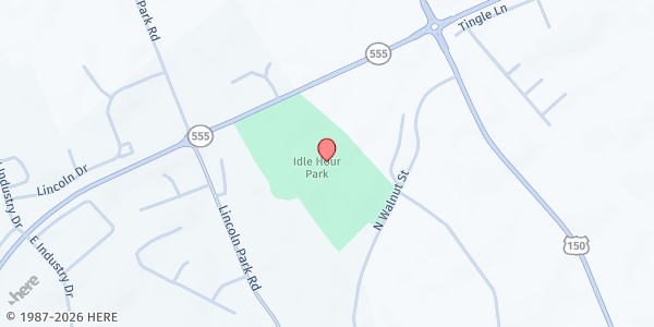 Map showing Idle Hour Park at Idle Hour Park 1075 Hwy. 55, Springfield, KY