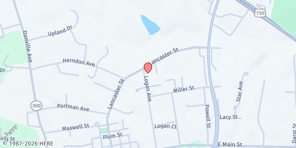 Map showing First Church of God at 410 Logan Ave, Stanford, KY